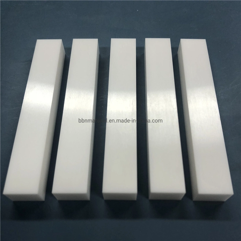 Customized White Color Zro2 Rectangle Rod Zirconia Ceramic Yttria Square Strip Bars