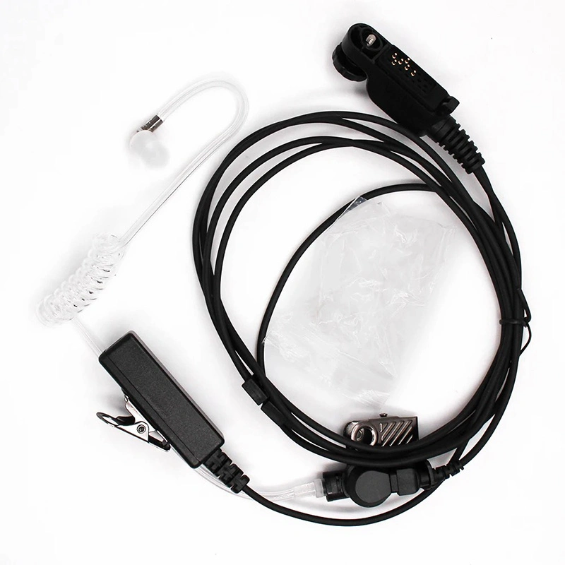 Kac-A01-ex auricular com tubo de ar auricular microfone para auscultadores