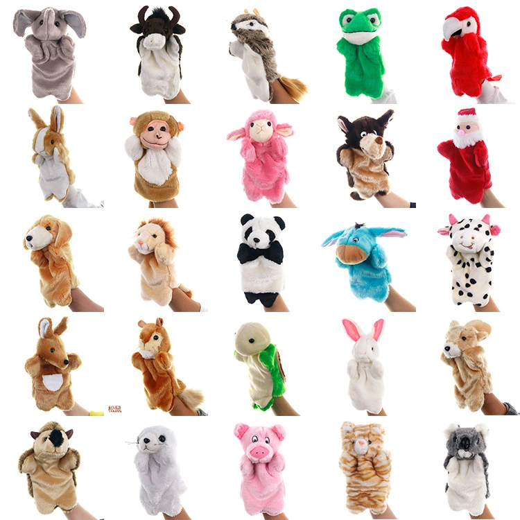 Al por mayor Nuevo Bosque de Cute relleno Animal Plush mano de juguete Puppet Muñeca para niños regalo
