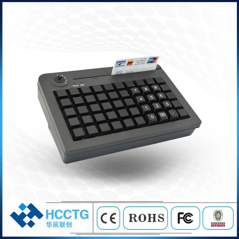 50 chaves Electronic Lock pos Máquina caixa register Kb50m USB Teclado MSR programável