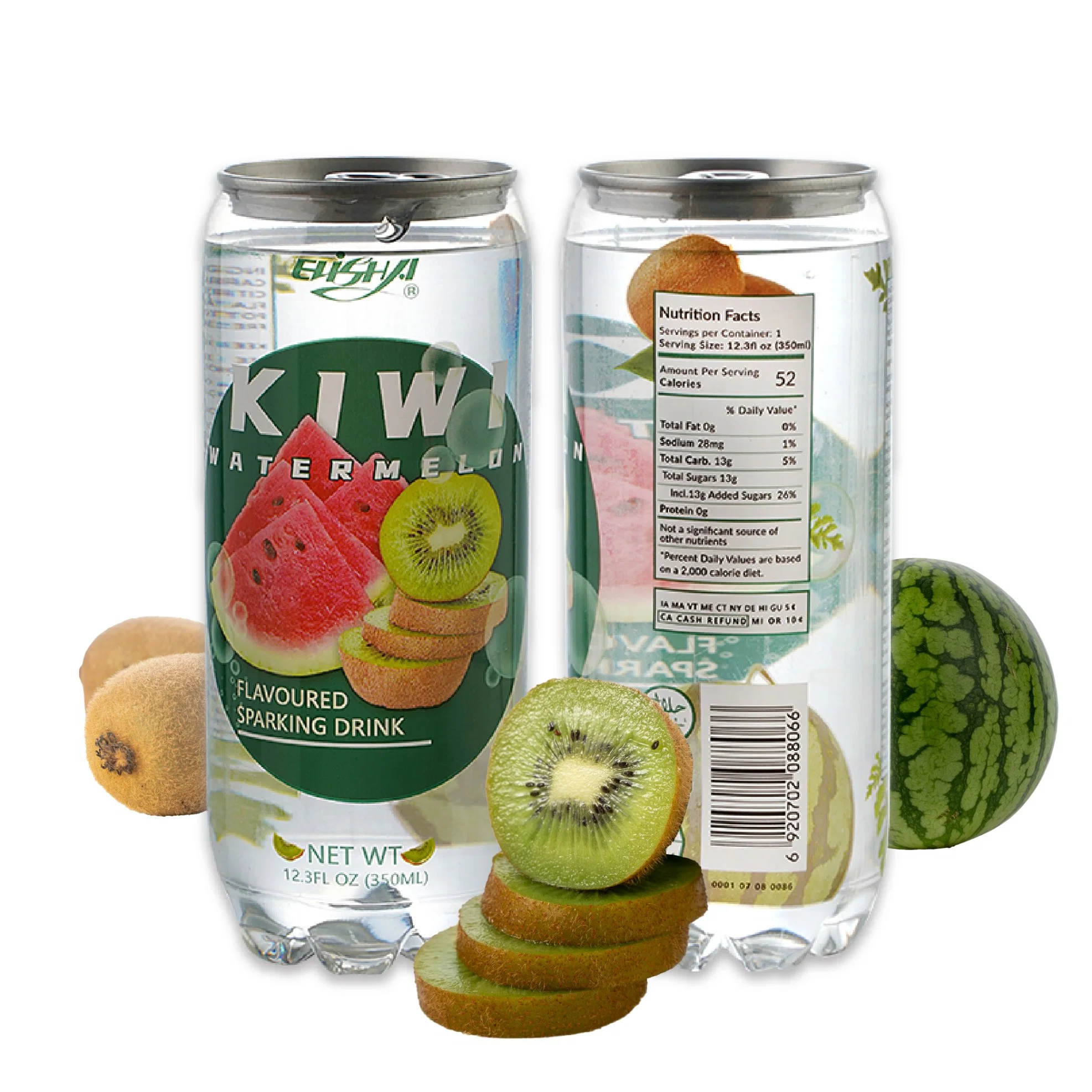 Doce Natural Francês rótulo privativo 350ml Kiwi sabor água espumante