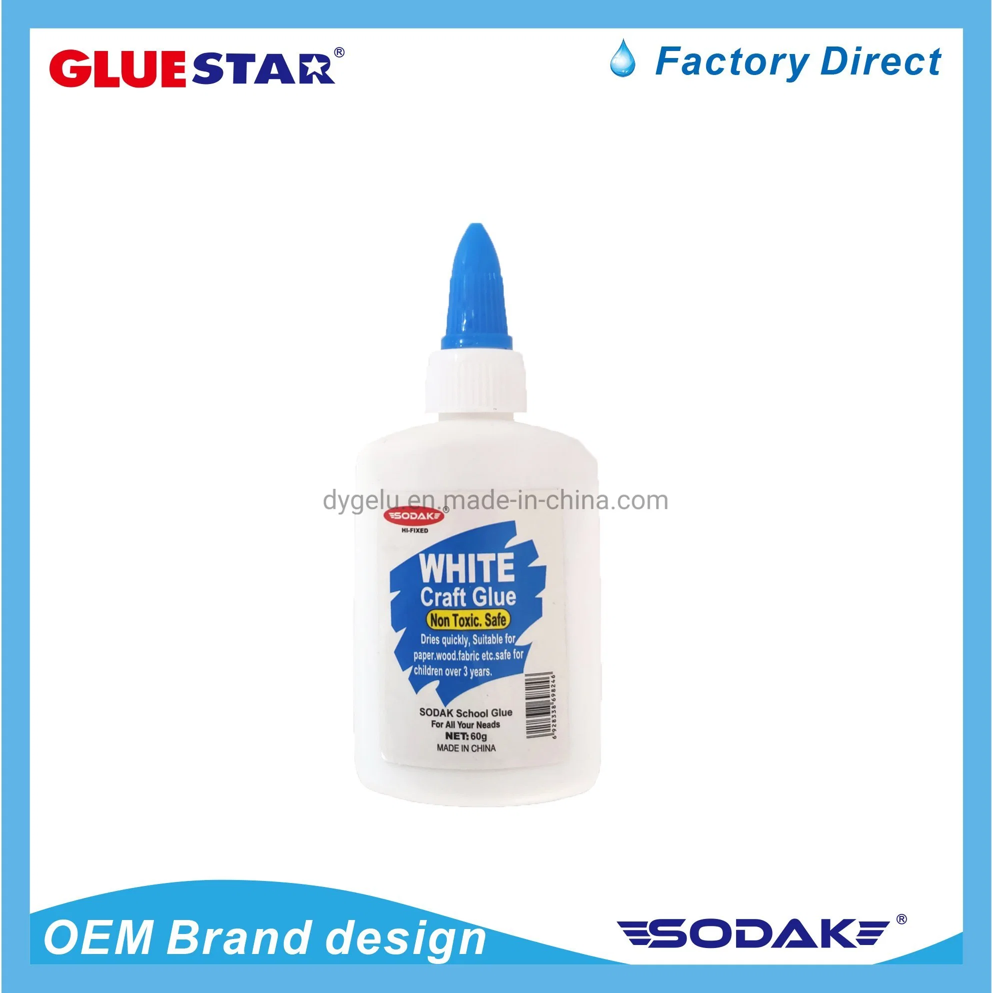 Sidak All Purpose Non-Toxic 120 Ml School Liquid White Glue