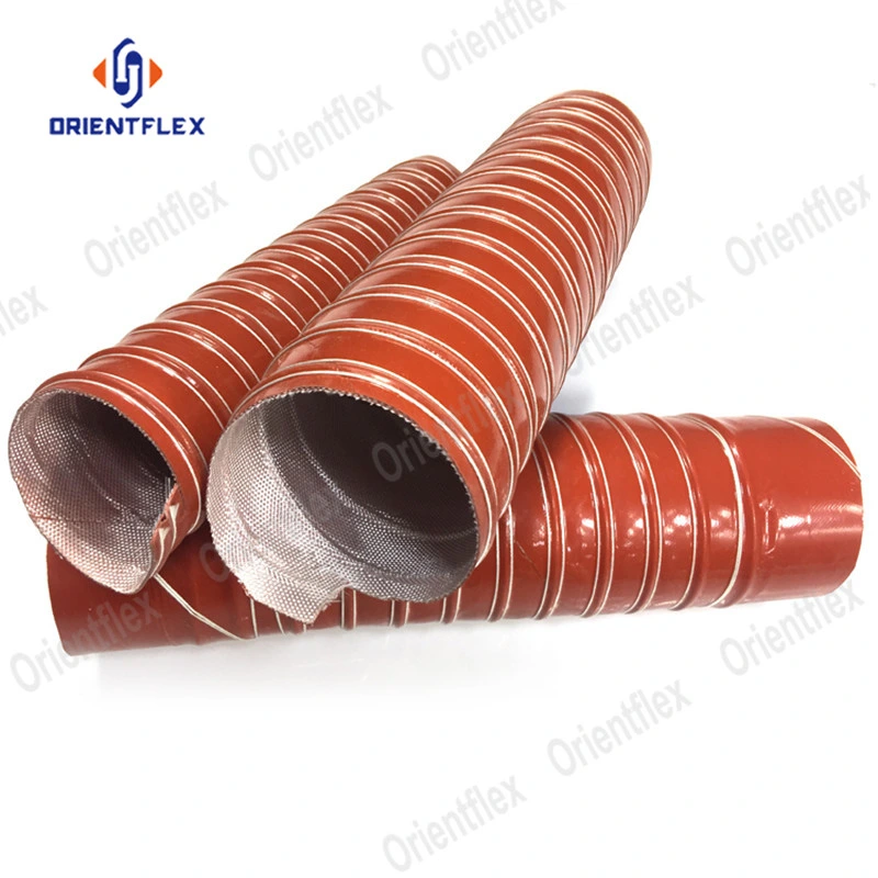 2.5 Inch 6 Inch Heavy Duty High Temp Flexible 2 Ply Silicone Air Ducting Hose