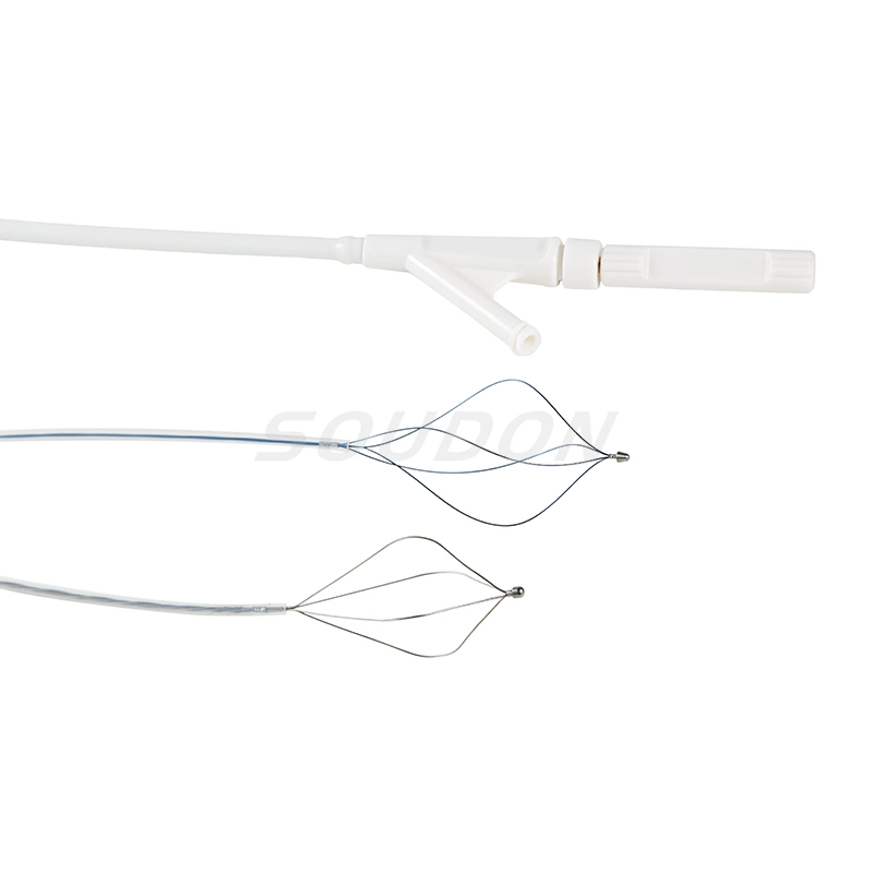 Endoscope Accessories Ercp Single Use Stone Retrieval Basket Approved by ISO13485 CE