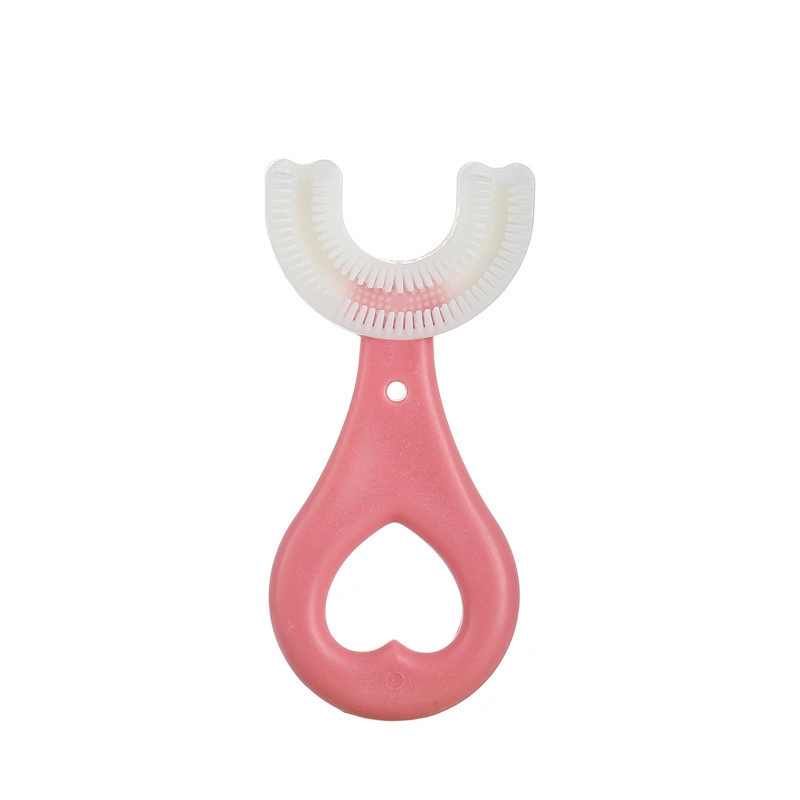 Mouth-Held U-Shaped Toothbrush for Children 2-12 Years Old