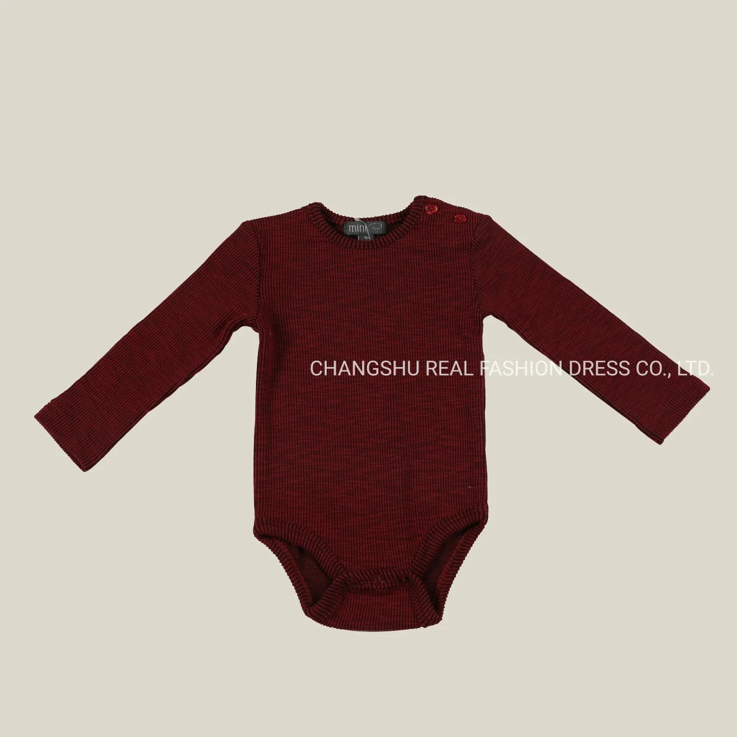 Newborn Children Clothing Infant Baby Nice Knitted Romper Wear with Snap and Plastic Button