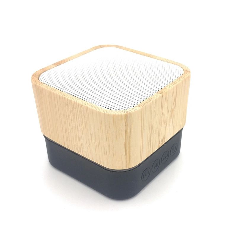 Altavoz de regalo inalámbrico Bluetooth de bambú de madera de bajo pesado portátil