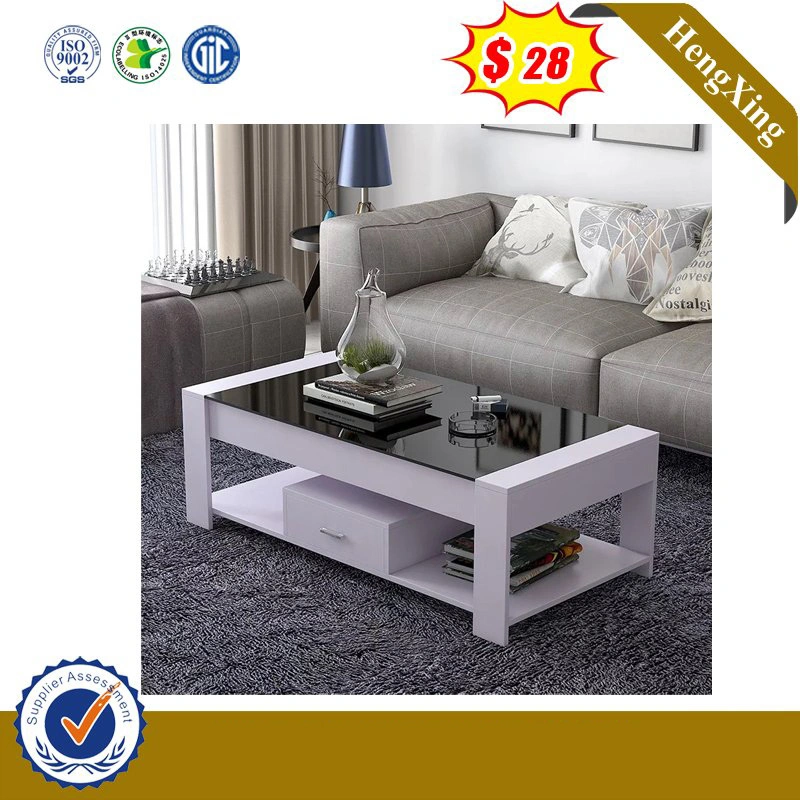 Luxury Glass Modular Hot Sell Shining Teak Assemble Table Furniture (UL-MFC066.2)