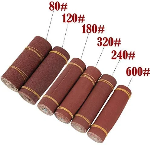 4 Inch 100mm*50m Abrasive Cloth Rolls Red Aluminum Oxide Sand Cloth for Grinding Metal