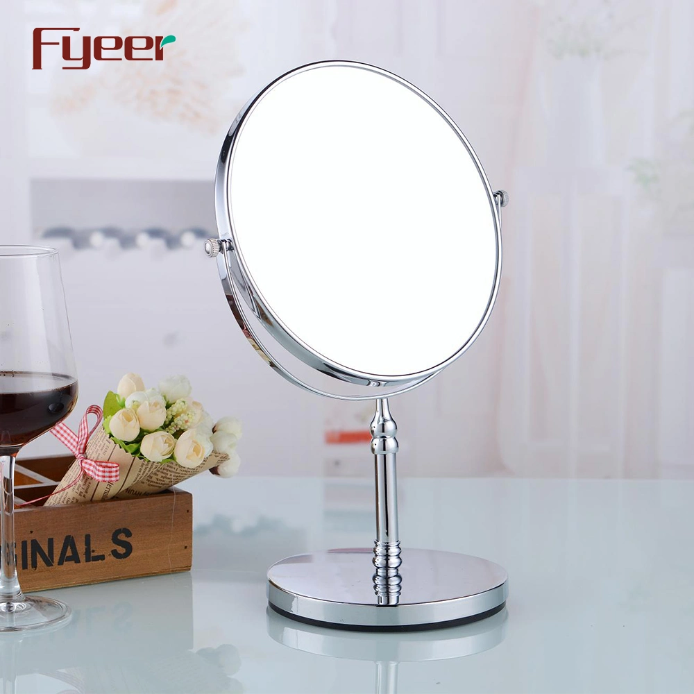 Fyeer Hot Sale Double Side Turnover Bathroom Magnifying Cosmetic Mirror