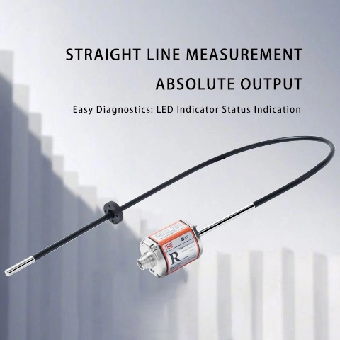 RF Flexible Outer Tube Displacement Sensor with CE Certification Suitable for Long Stroke Oil Cylinder Applications