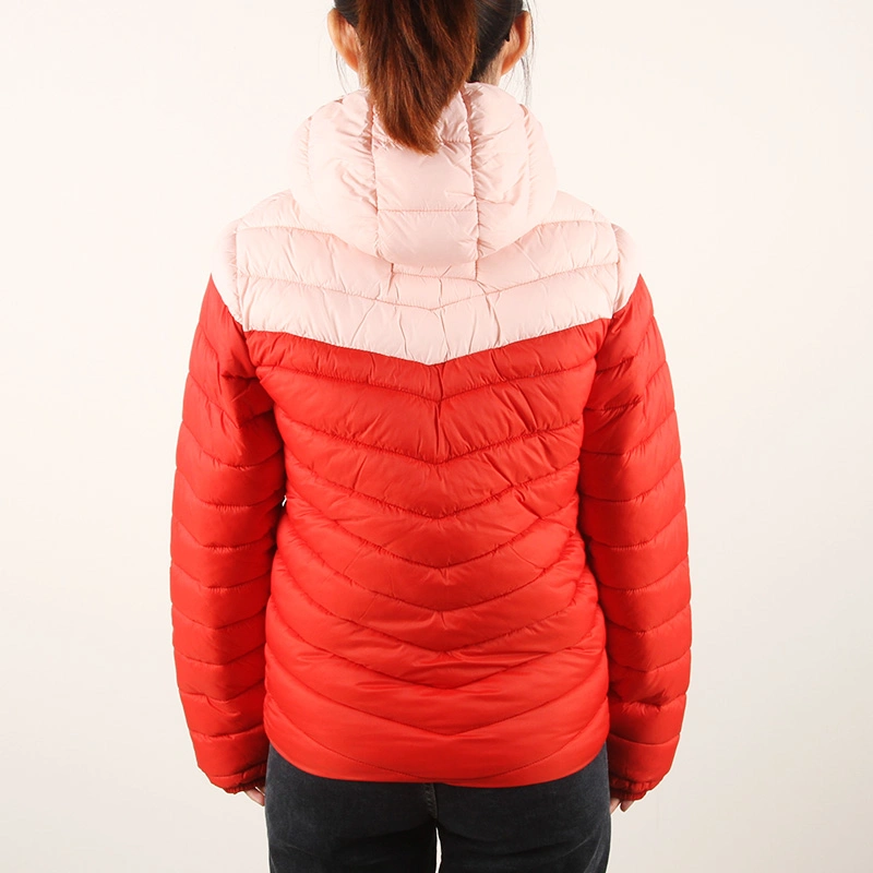 Stock Double Sided Lightweight Down Jacket Women's Short Reversible Lightweight Down Lightweight Fashion Jacket with Hood