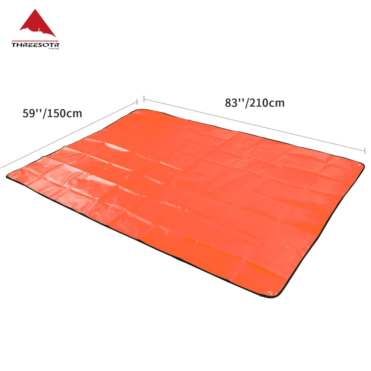 5 Layer Emergency Survival Space Blanket in Orange Color