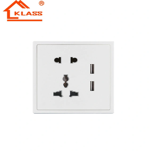 Home Improvement America Plug Waterproof Wall Switch and Socket with Neon