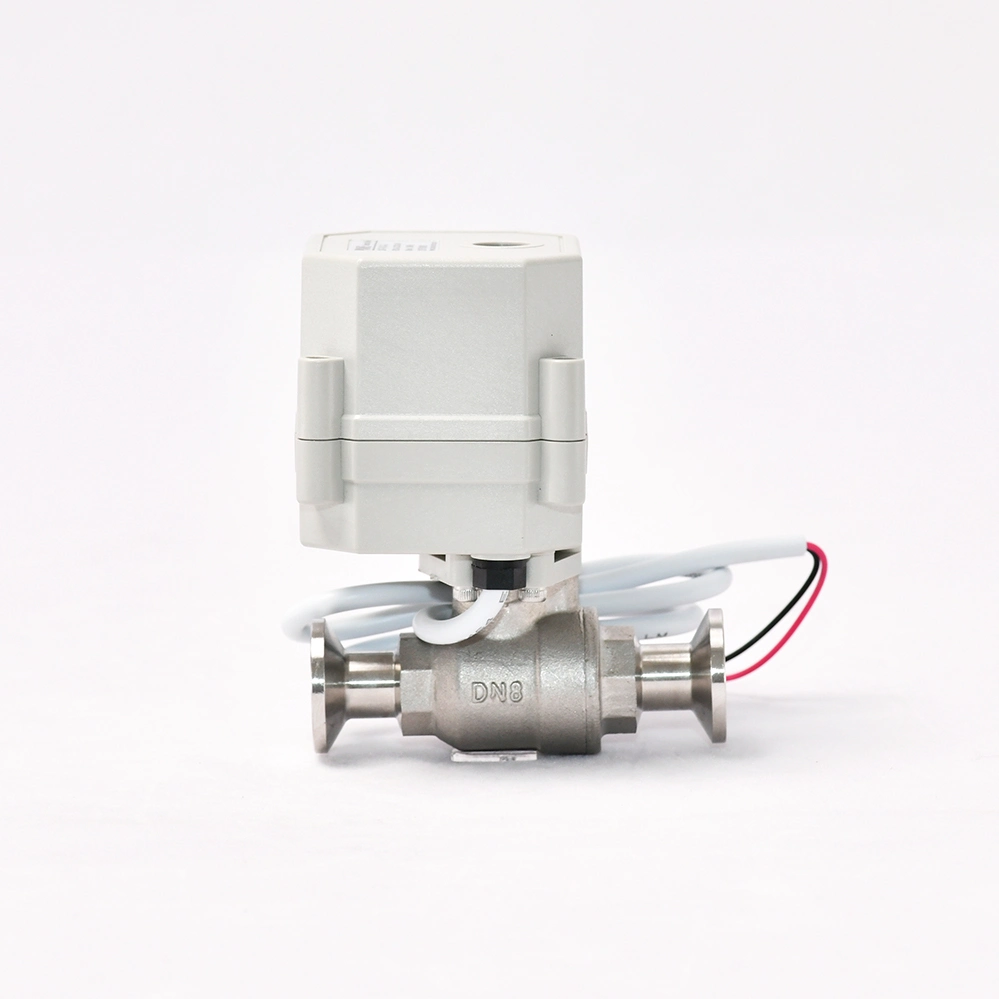 Tonhe Clamp Connection 1/4 Inch AC110-230V SS304 Motorized Valve