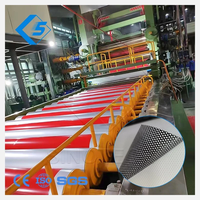 510 GSM PVC-Blockout Flex-Banner-Fabric Frontlit Manufacturing-Making Machine Machinery Black and White