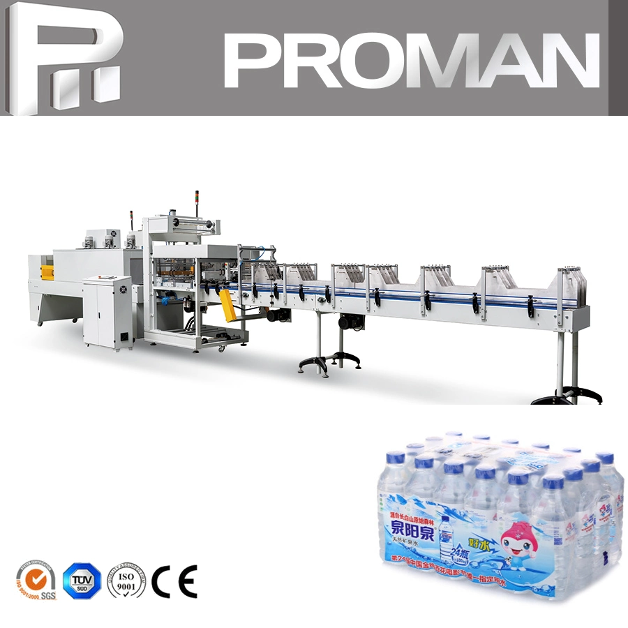 Automatic Heat Sealing Sealer Shrink Film Packaging Equipment Pve/PE Film Wrapping Machine 8-12 Bags Per Minute for Plastic Pet Bottles