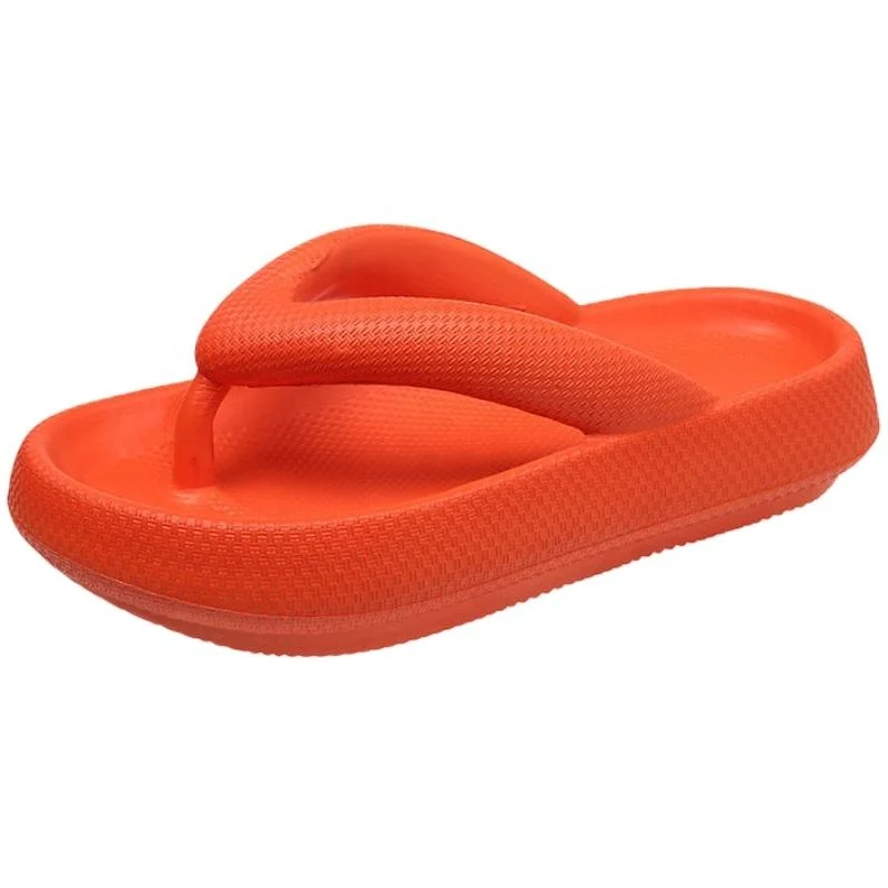 EVA Thick Sole Flip-Flops Female Summer Home Bath Non-Slip Deodorant Slippers Outdoor Thong Beach Shoes for Women