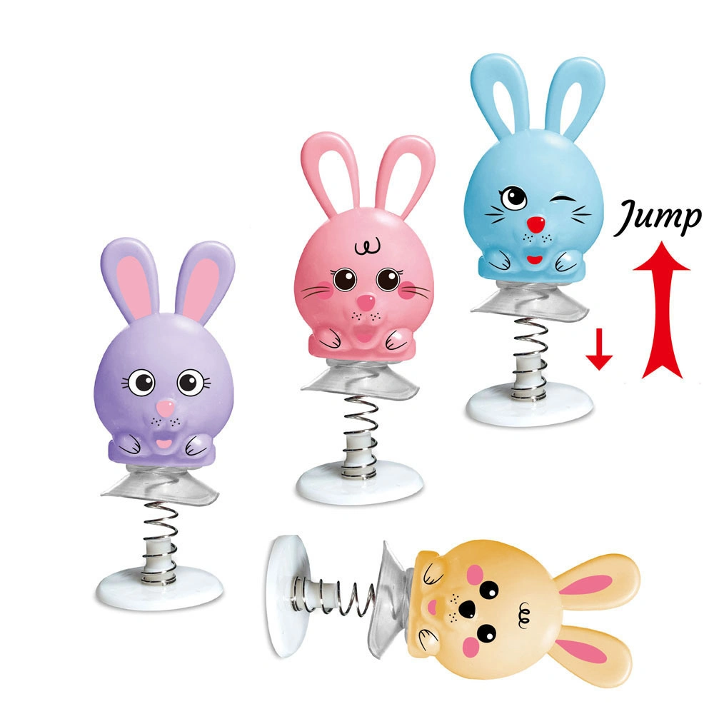 Vending Capsule Easter Bunny Plastic Small Jumping Animal Rabbit Toys for Kids