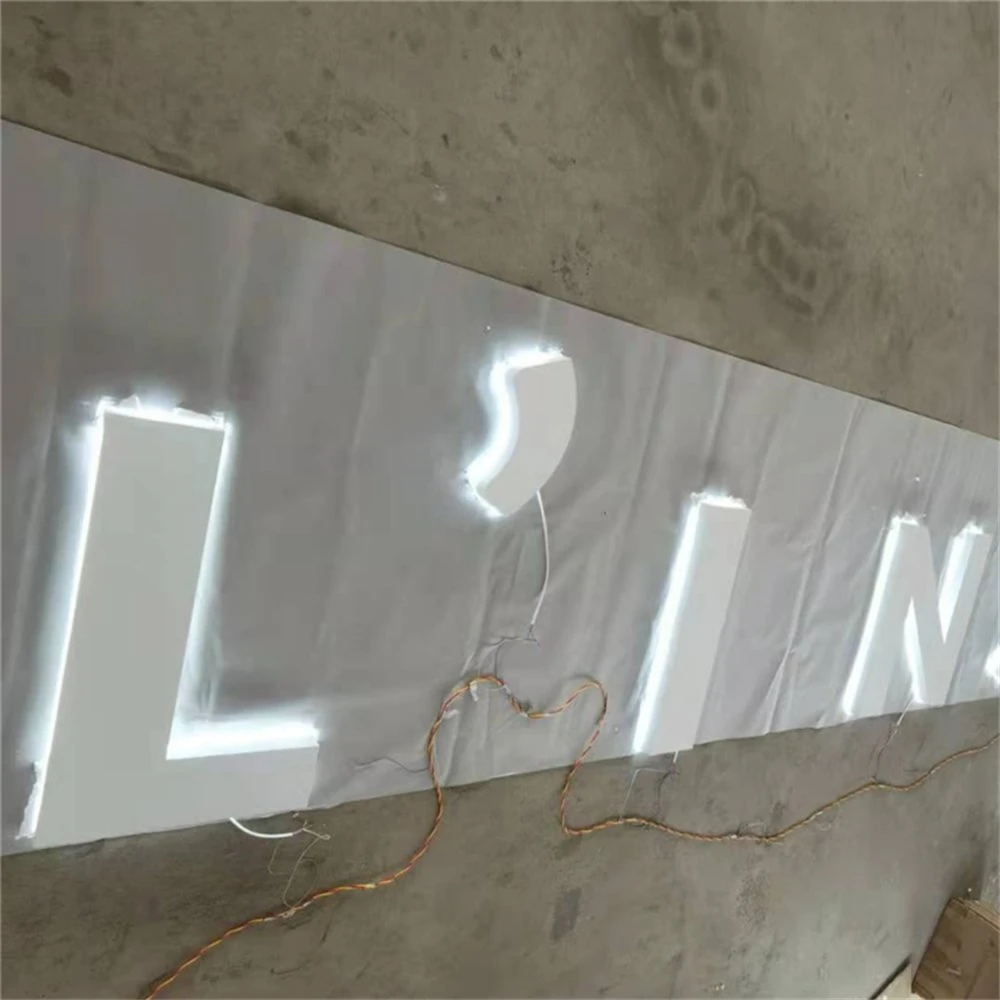 Customized Channel LED Letters Lights House Number Backlit Stainless Steel Lighting 3D Letter LED Sign