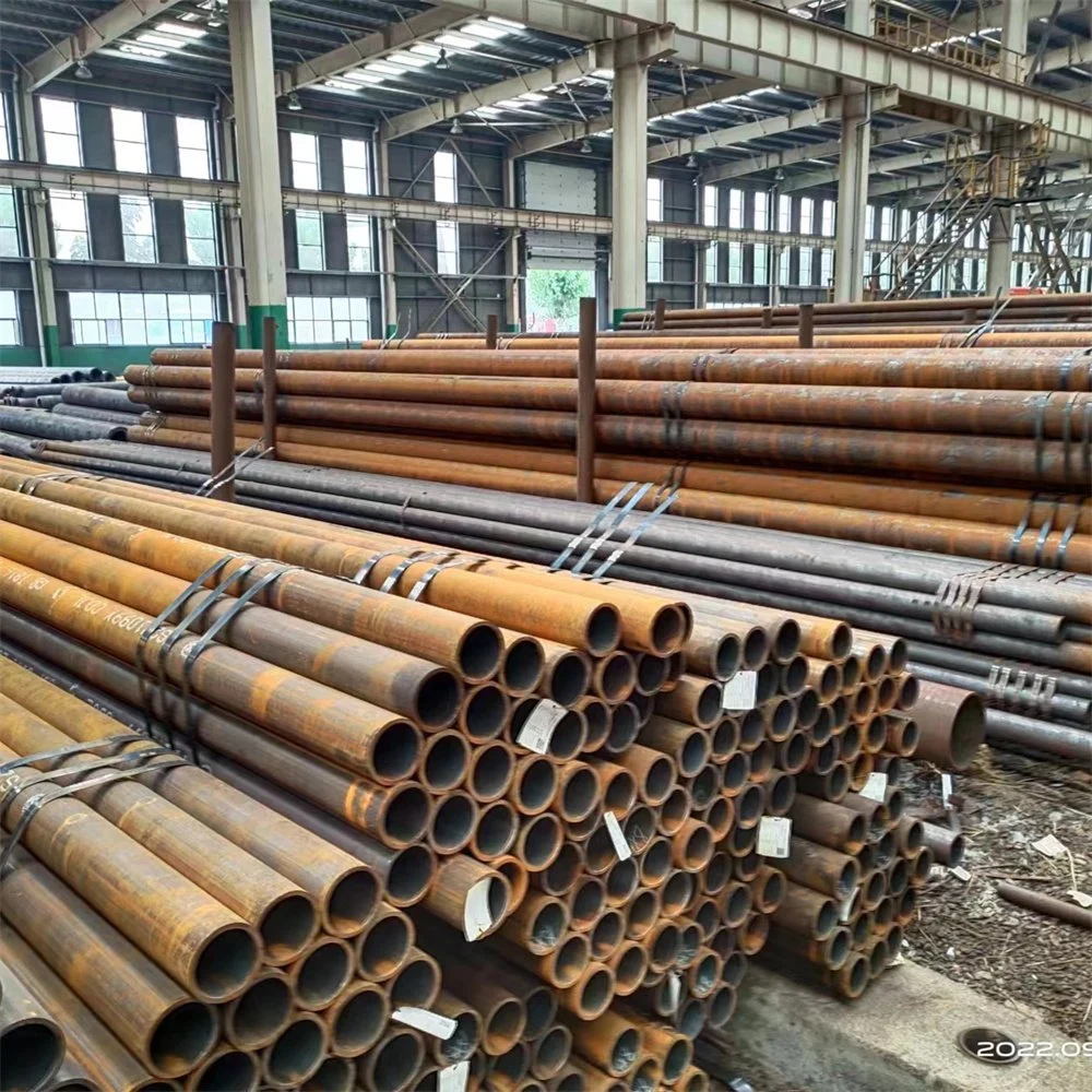 Large Stock Hot Rolled Cold Rolled ASTM A53 API 5L Round Black Seamless Carbon Steel Pipe for Boiler High quality/High cost performance  High Standard Custom Size