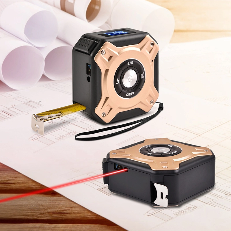 2021 New Type Hot Sale Promotion Items Laser Tape Measure Distance Area Volume Pythagoras Laser Measuring Equipment