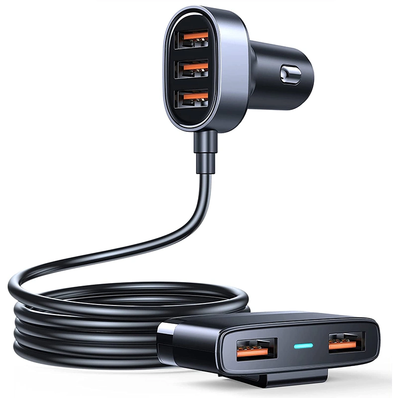 Car Charger 30W 5 Port USB Car Charger Wholesale Mobile Phone Charger Fast