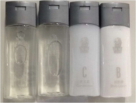 Hair Conditioner in Pet Bottle with Hotel Amenities for Hotel Room Using