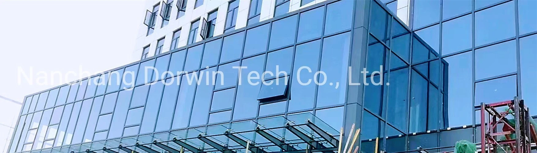 Commercial Building Residential Facade Glass Aluminum Window Glazed Curtain Wall