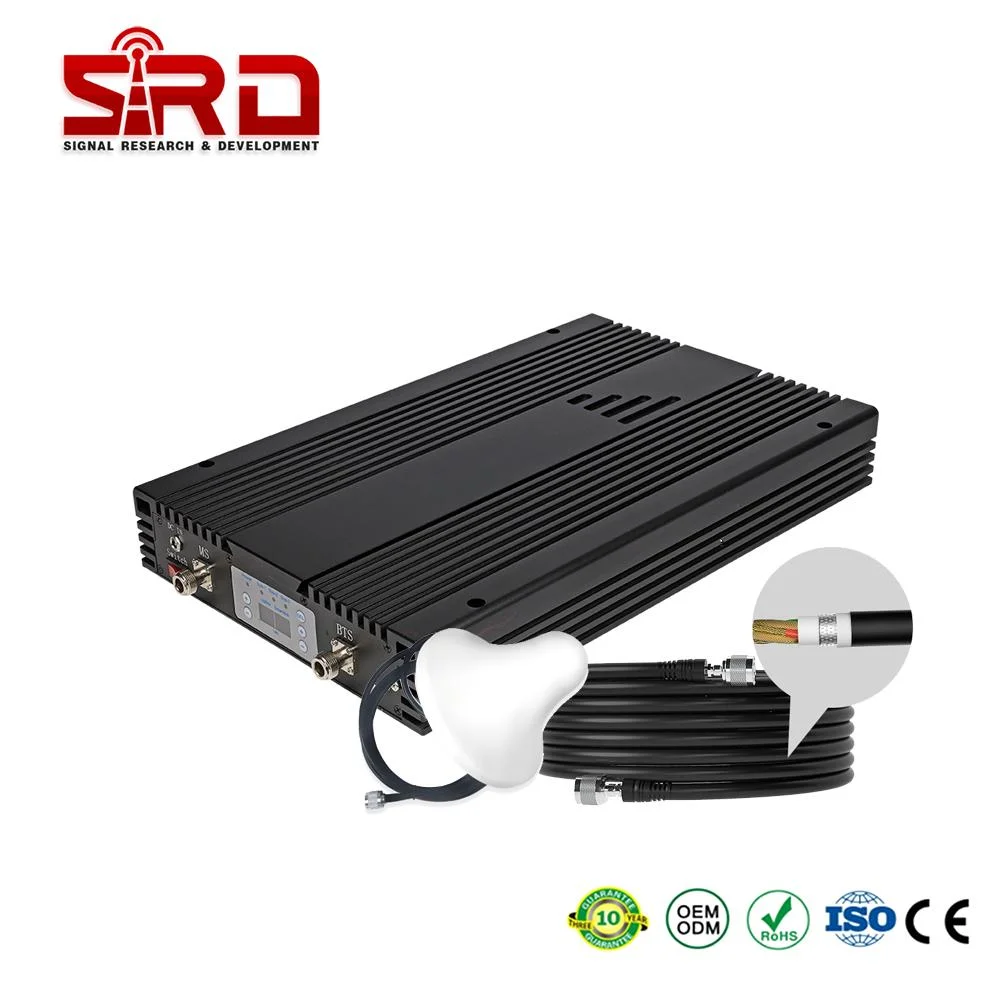 High Gain GSM WCDMA Dual Band Cellular Signal Repeater 900 2100MHz 3G 4G Network Signal Booster