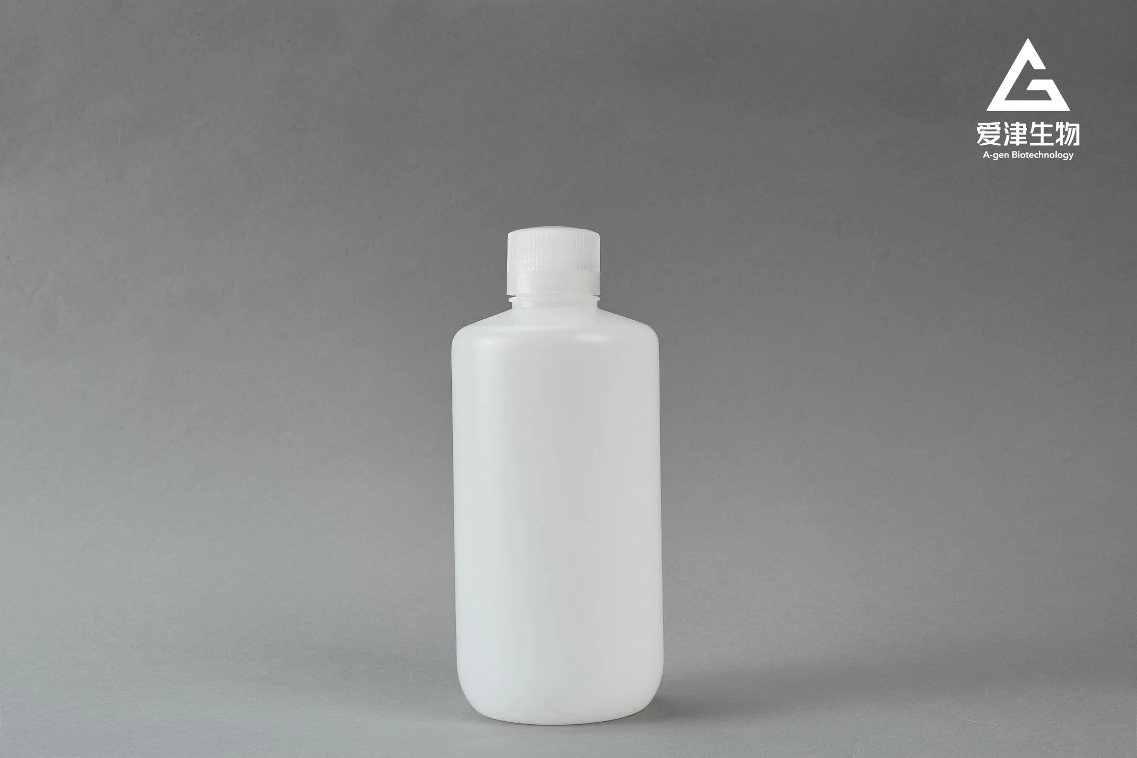 B-1000-N Consumibles de laboratorio 1000ml HDPE personalizado de boca estrecha Blanco graduado Frasco de reactivo de plástico con cubierta roscada