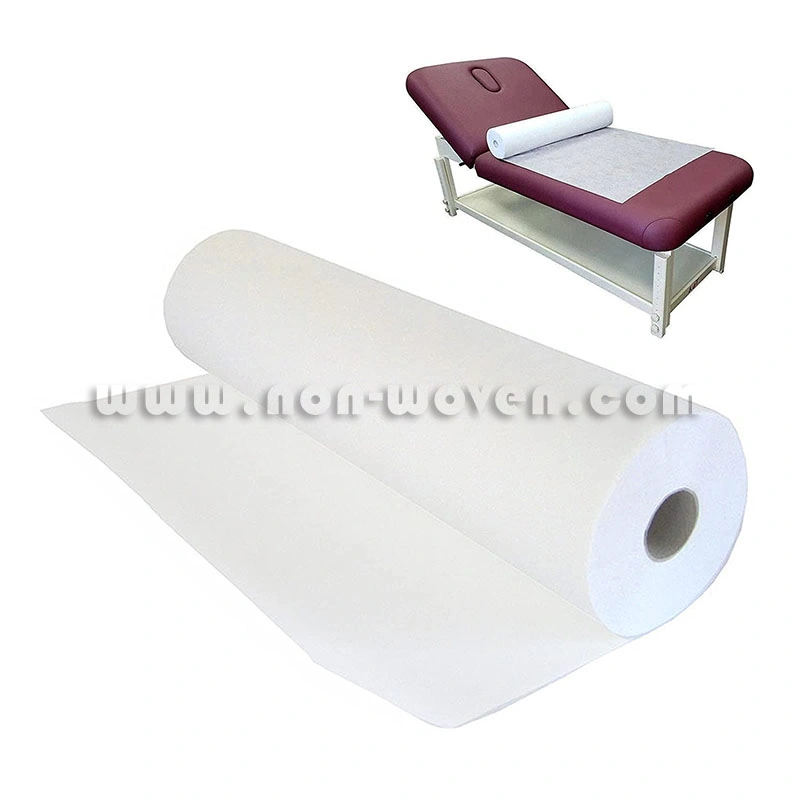 2022 Hot Selling Breathable Waterproof White PP Nonwoven Bed Roll SMS SMMS Fabric Disposable Medical Hospital Bed Sheets Roll