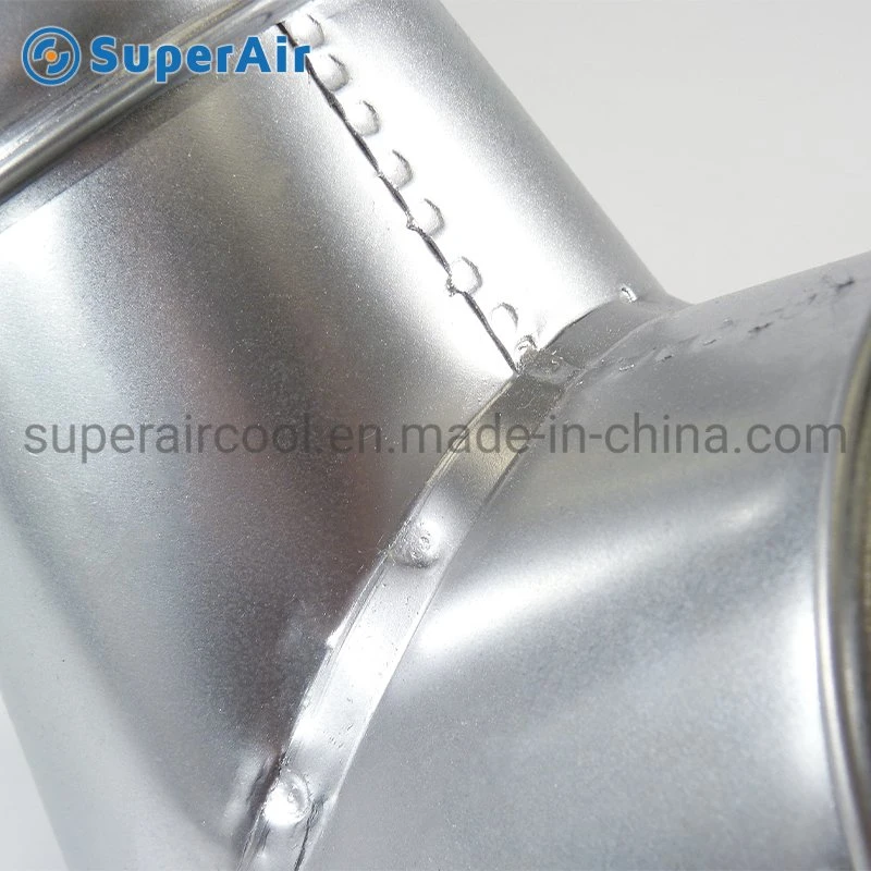 Galvanized Steel Ventilation Air Duct 45 Degree Y Branch Duct