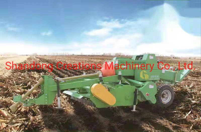 Cotton Straw Cutting and Crushing Square Bale Baler