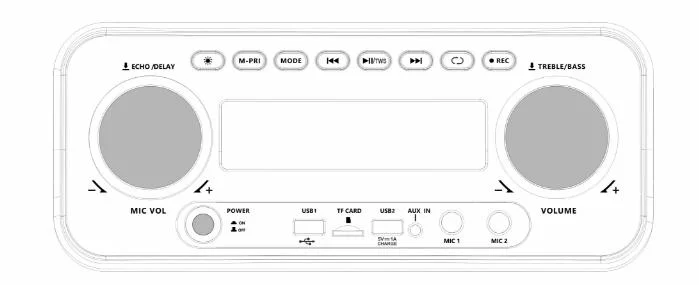 Dualer 12-Zoll-Karaoke-Kabelloser Bluetooth-Trolley-Shinco-Lautsprecher