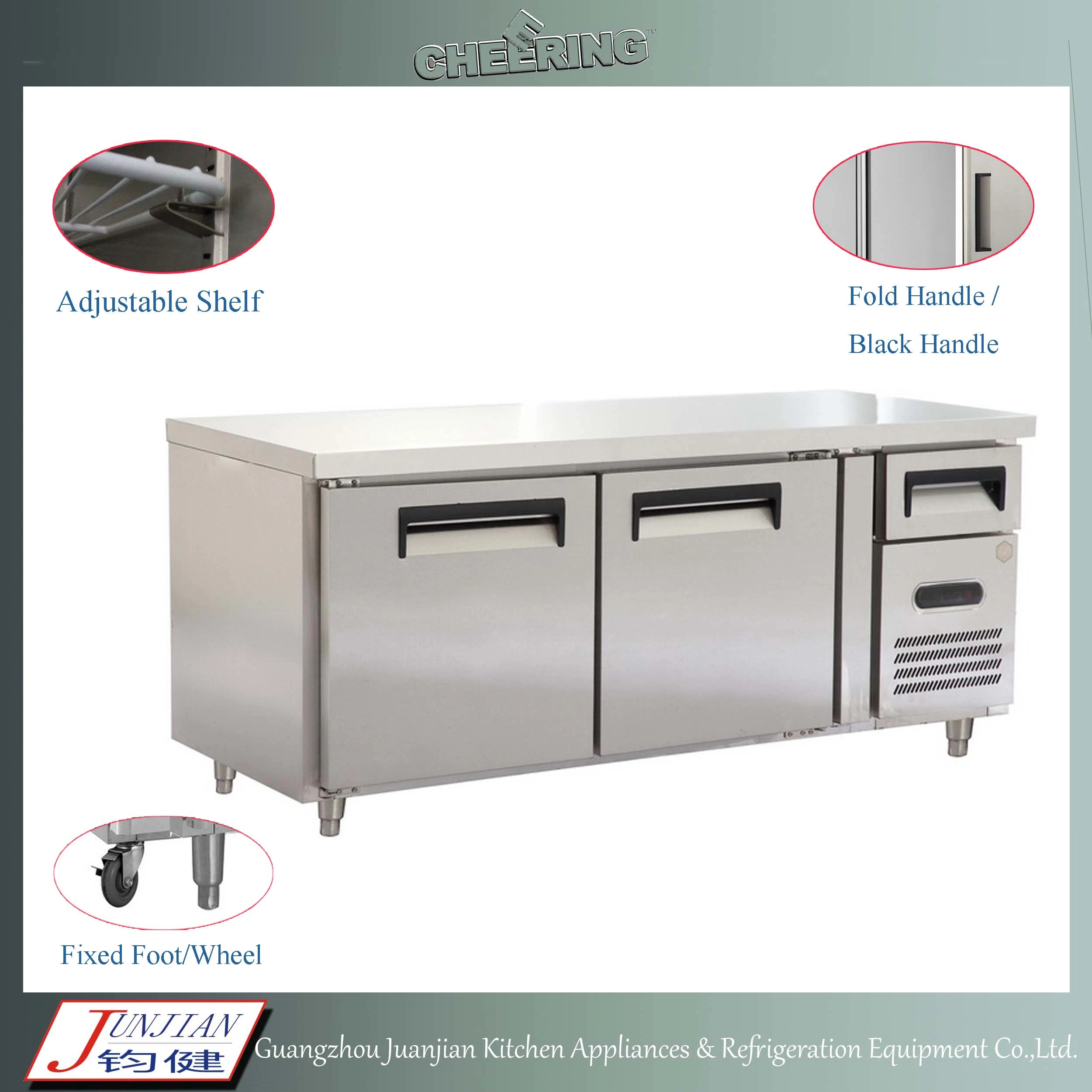 Pizza comercial Salada Chiller Prep Exibir Frigorífico Undercounter Frigorífico