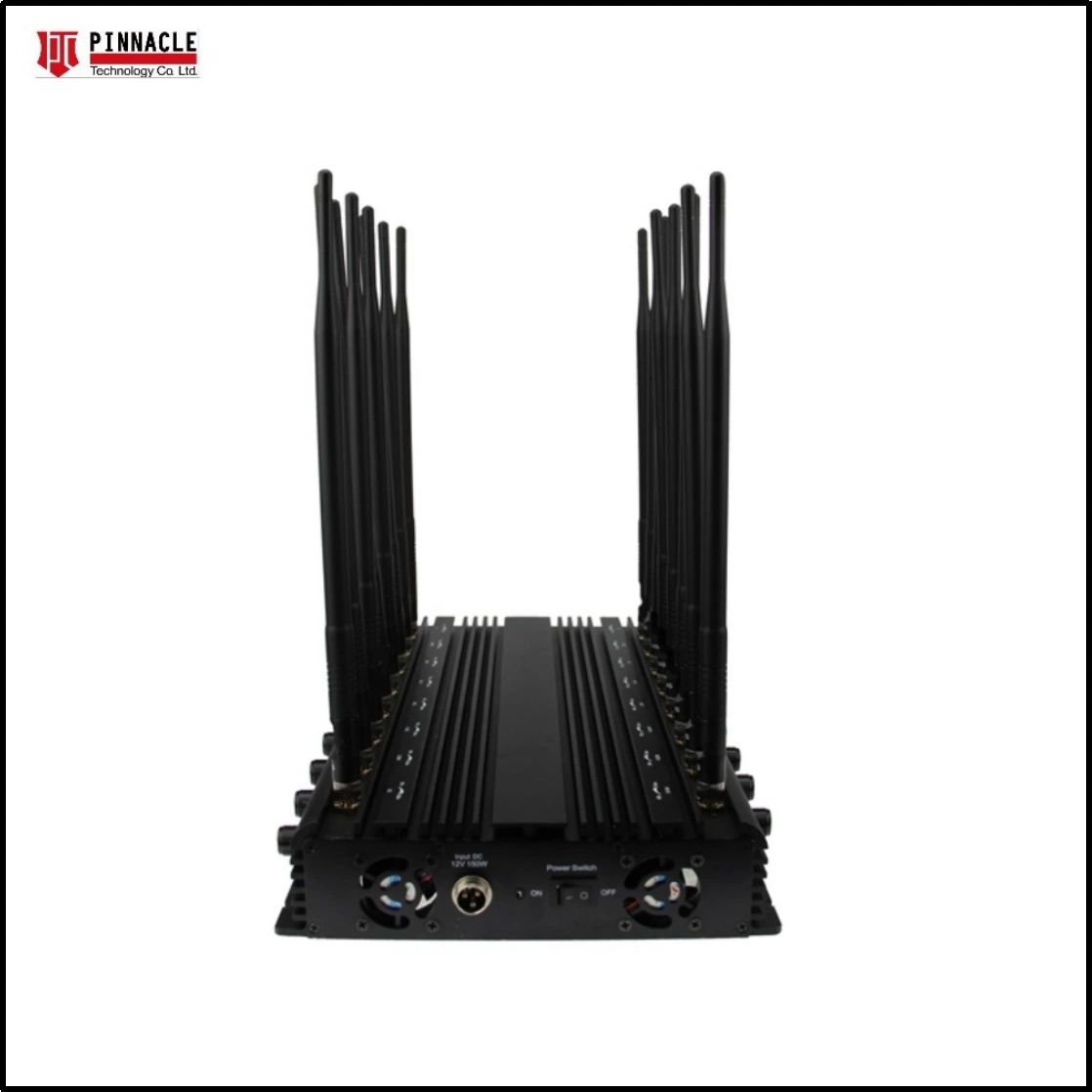 16-Antennas Desktop Mobile Phone CDMA GSM 3G 4G Wi-Fi Lojack VHF UHF Radio Signal Jammer