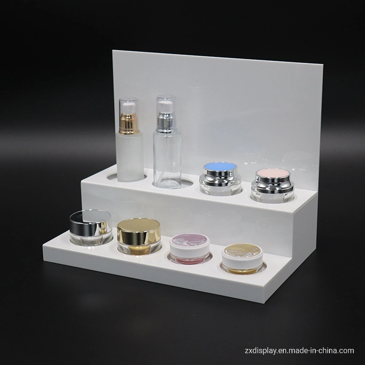 White Acrylic Gum Display Shelf Supermarket Exhibition Equipment