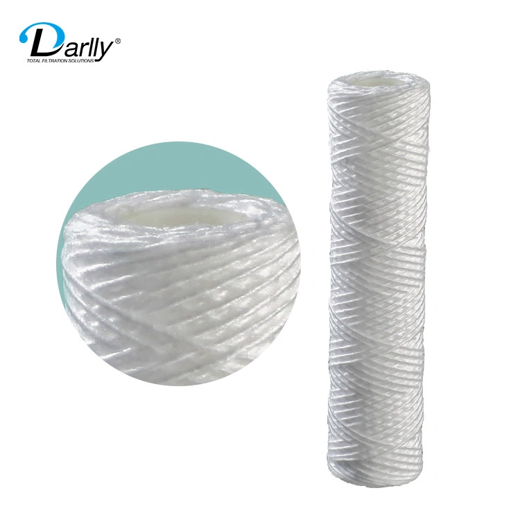 Darylly Polypropylene String Wound Water Filter Cartridge Sediment Water Filter 5 Microns 30inches