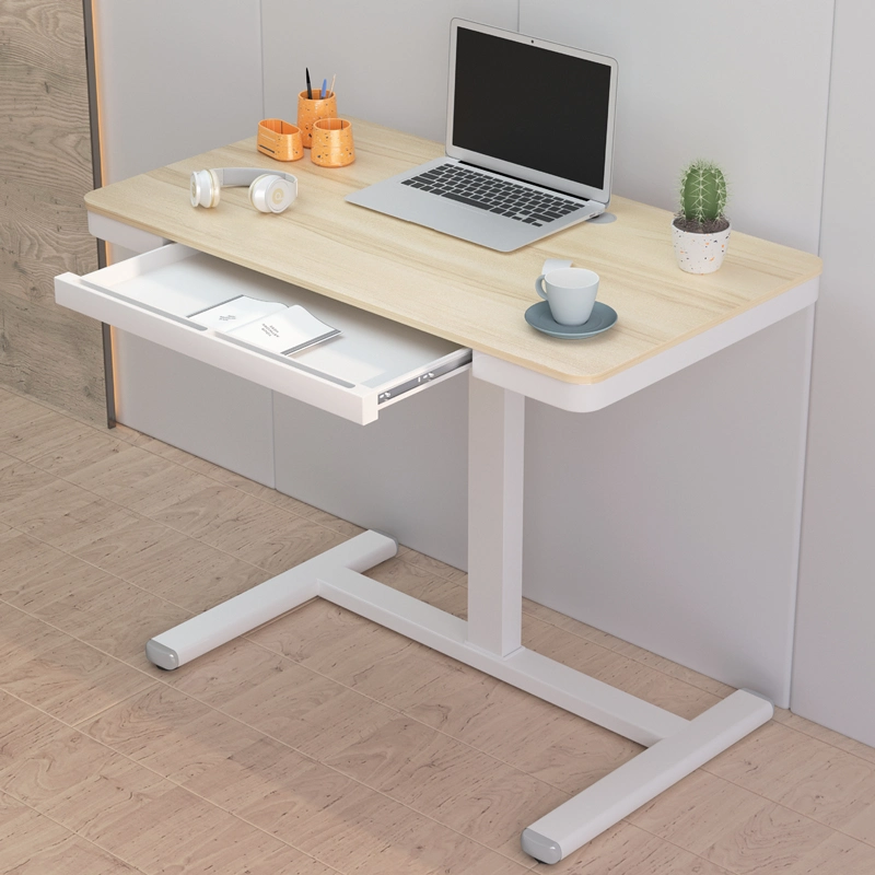 90cm Sit Stand Adjustable Notebook Single Leg Standing Computer Desk for Home