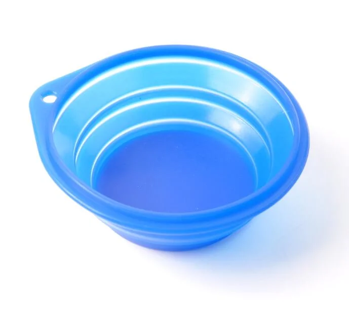 250ml Viagens Portátil Dobrável Recolhível Taça de cães de estimação de silicone resistente para alimentos e água