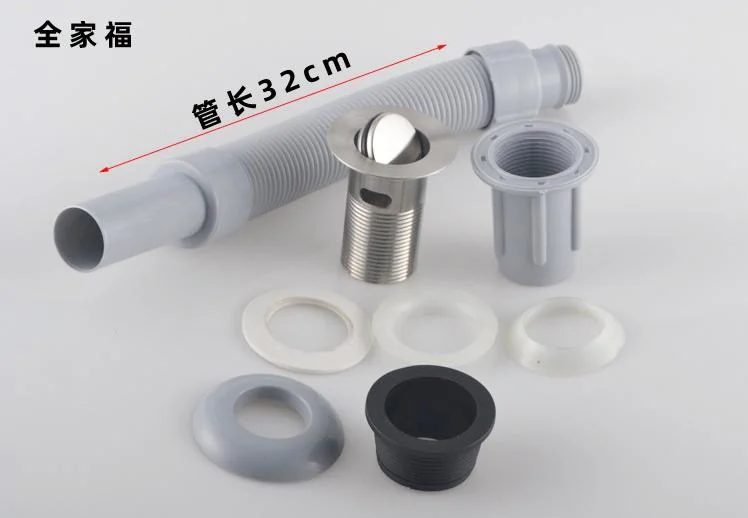 Factory Price Gray Plastic Flexible Sink Hose Drain for Wash Basin Kitchen Sink The Water Pipe