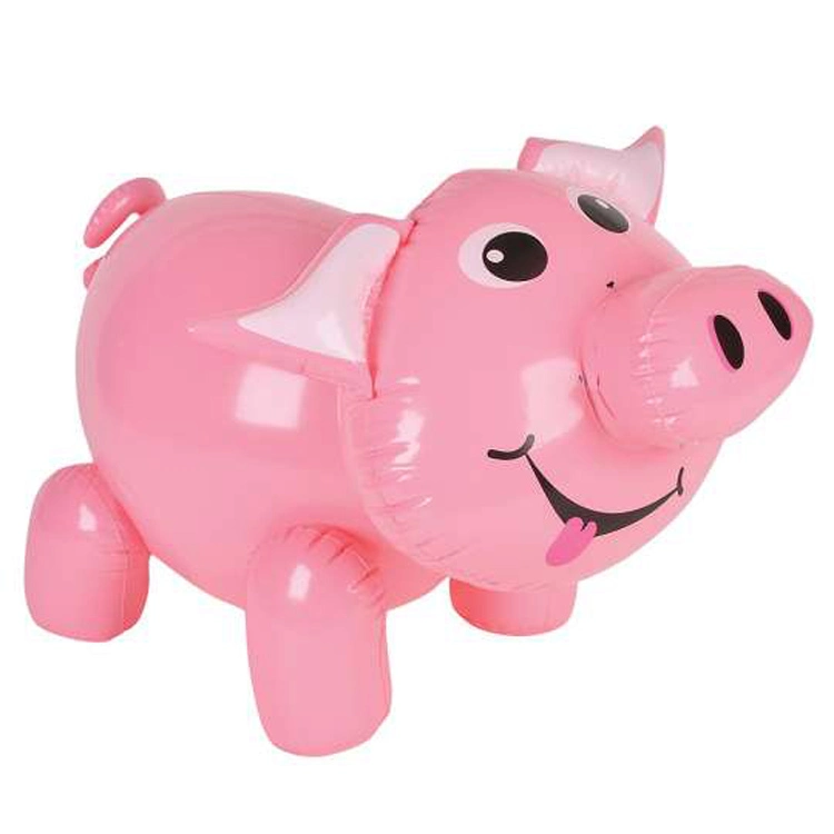 Blow up Farmyard Toy Prop Accessory Inflatable Pink Pig Animal 55cm