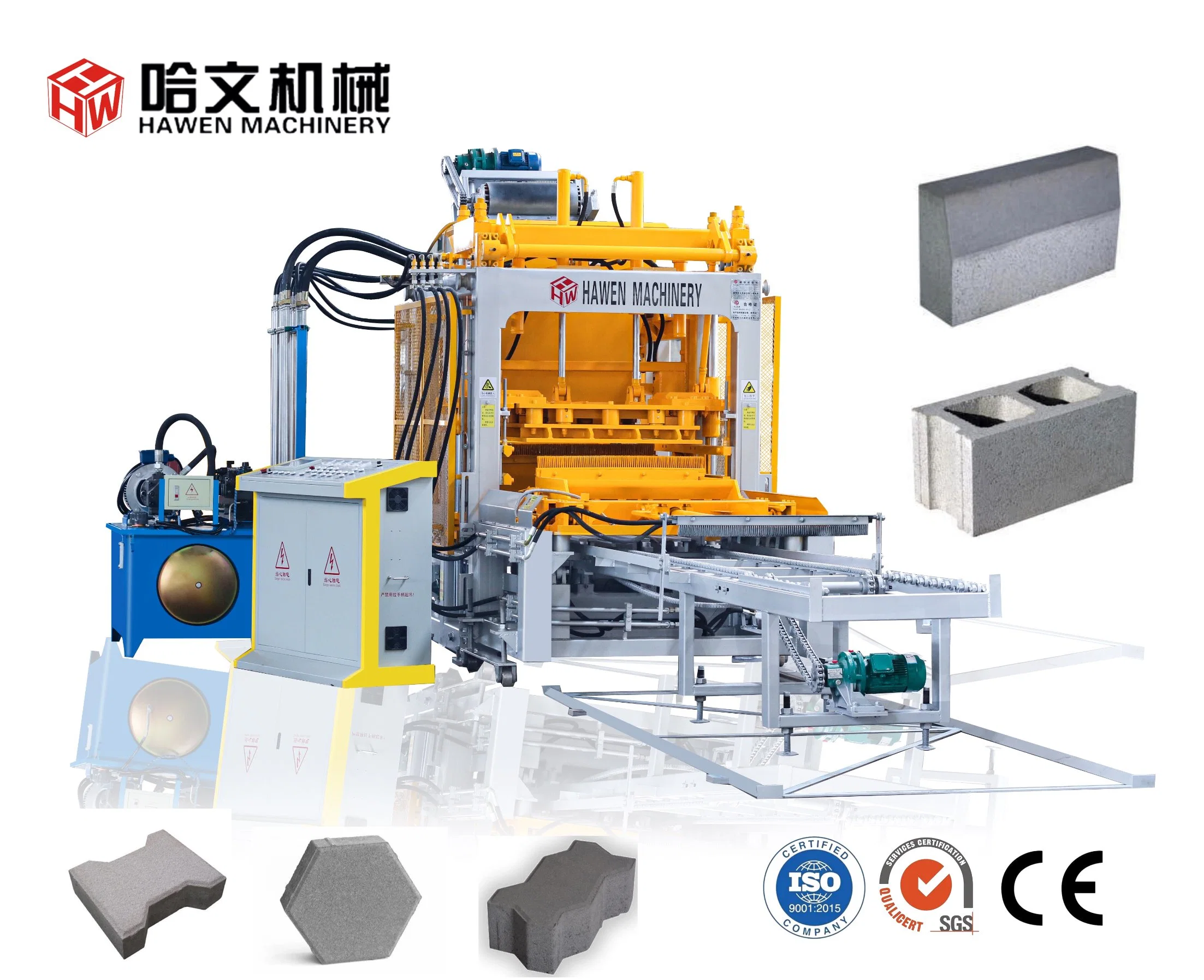 Automatic Concrete Block / Brick Making Machine with Good Quality Output and User Friendly Machine with Low Cost Maintenance