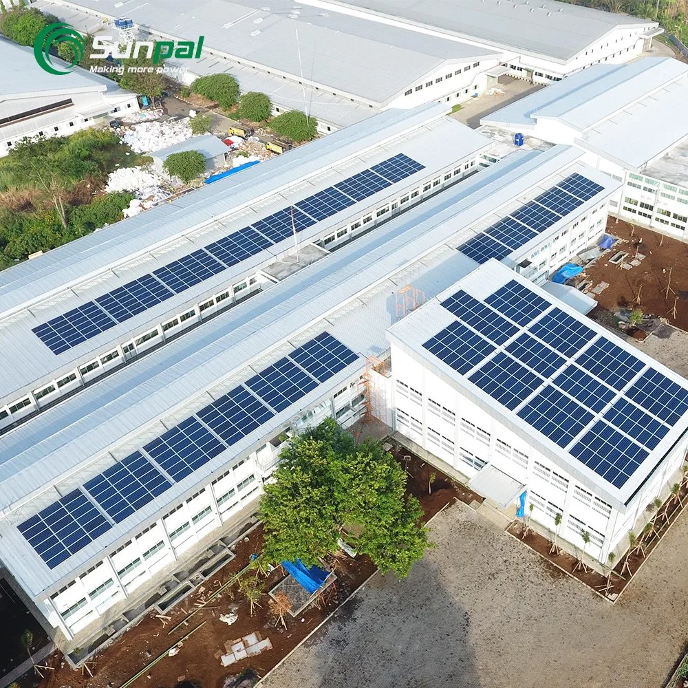 Commercial Solar Power System Complete Hybrid Solar Power 50000W 60000W 70000W Sunpal Brand With Best Price