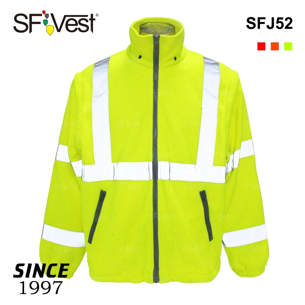 2020 Fluorescent Workwear Clothes Bomber Jackets Work Wear Winter Construction Workwear