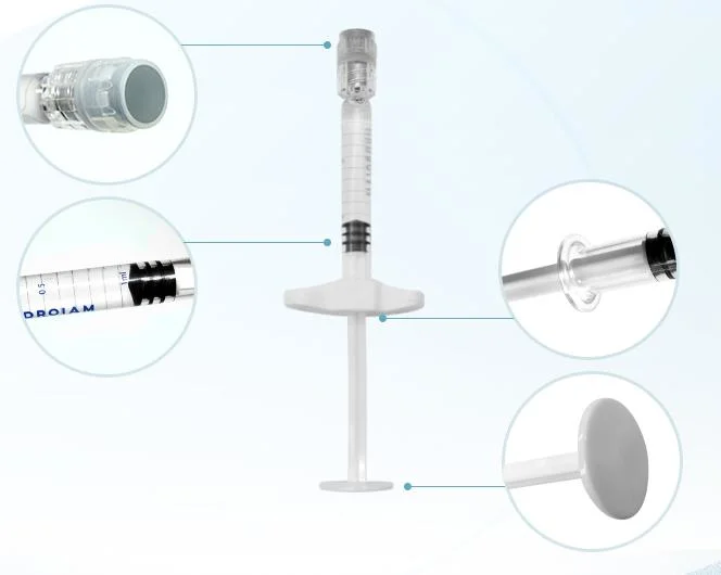 Enchimento de bochecha para enchimento por injecção dérmica de ácido hialurónico em dobras nasolabiais Sob os olhos