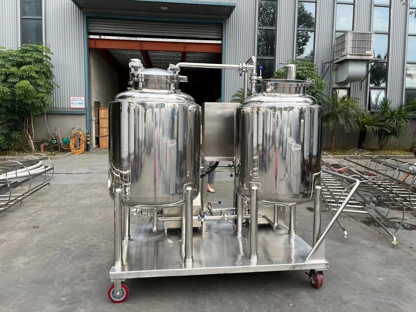 Hot Sale High quality/High cost performance  Cheap CIP Mobile Cleaning System Single Tank Cleaning Water Treatment Equipment Unit Machine for Cosmetic