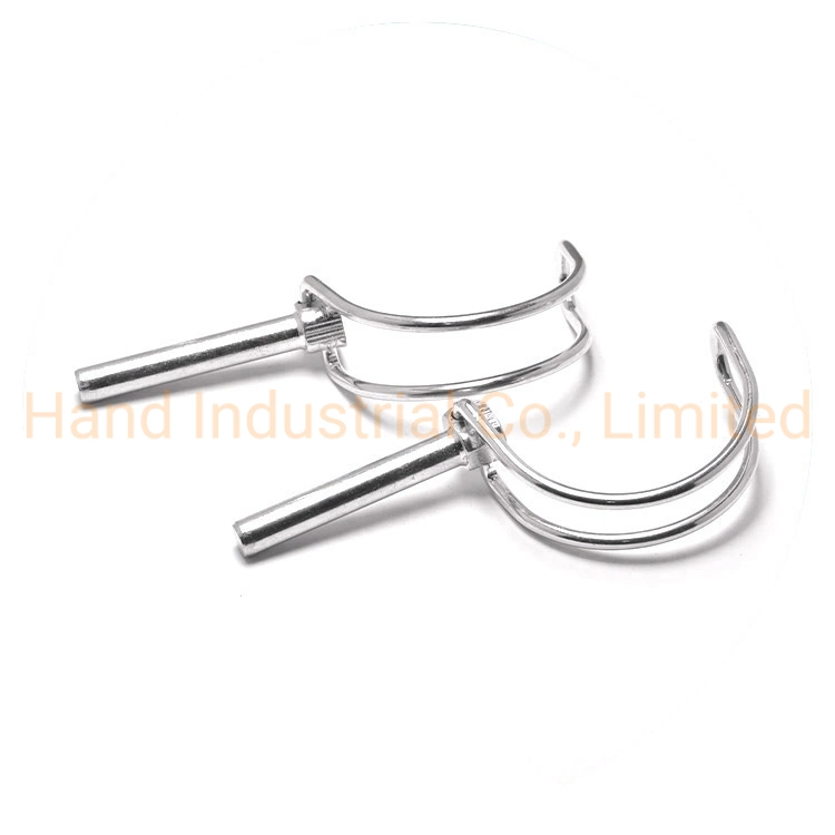 Stainless Steel 304 316 or Carbon Steel Zinc Plated D Shape Round with or Without Ear Hitch Wire Lock Pin