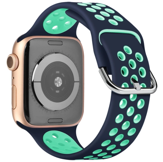 Fabricante chino de banda de goma de silicona de dos tonos para reemplazo de Apple Watch